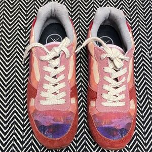 Inkkas Pink and Orange Sneakers